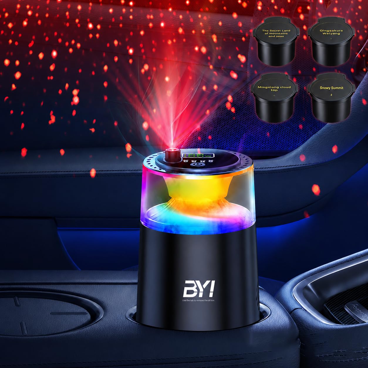 Amazon.com: Smart Car Air Freshener with RGB Ambient Light, Galaxy